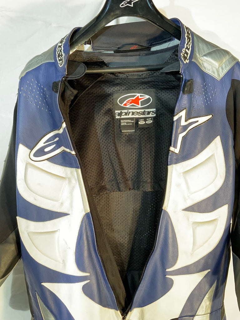 AlpineStars 1-piece leather race suit
