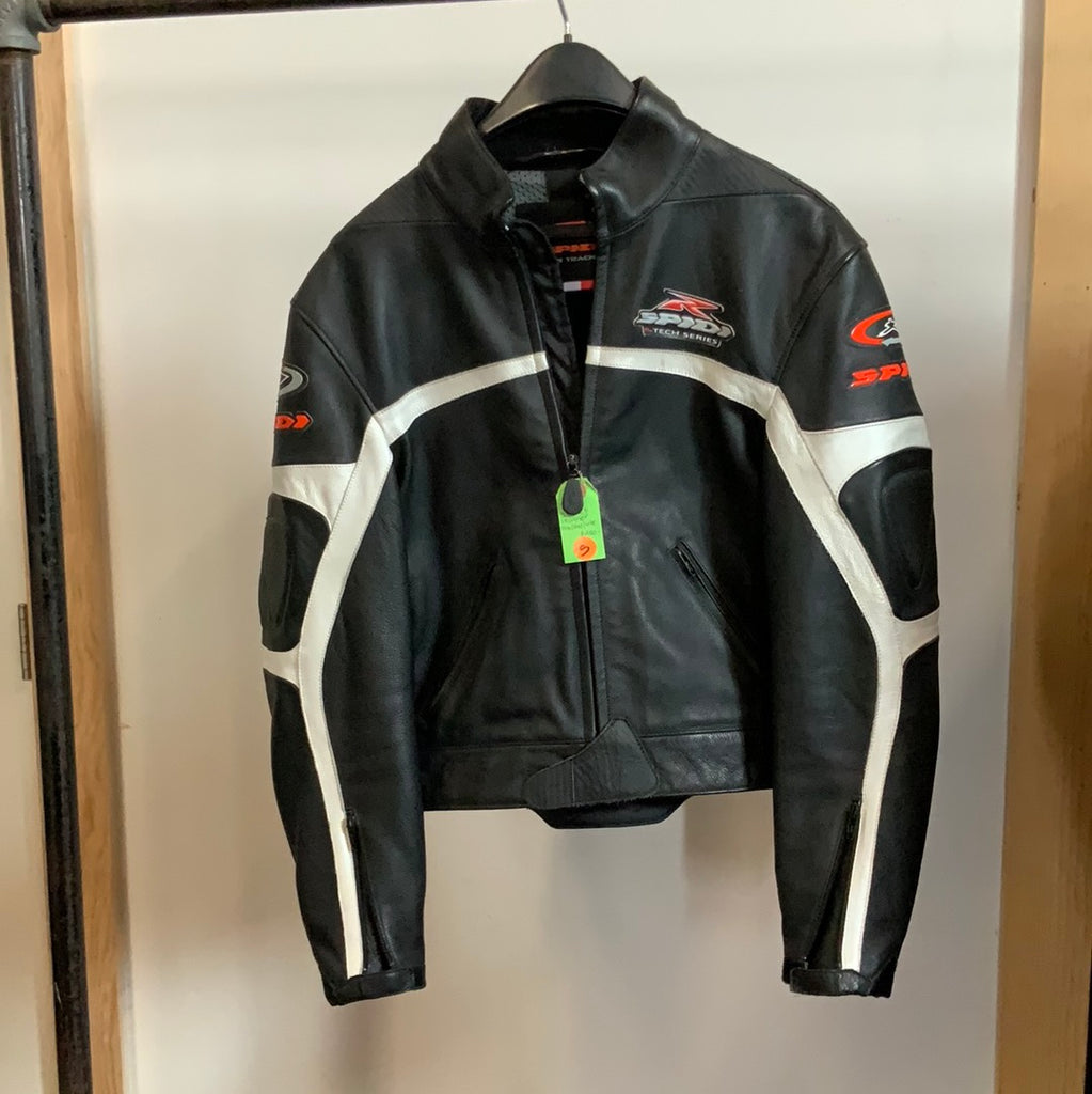Spidi R-tech series black leather jacket